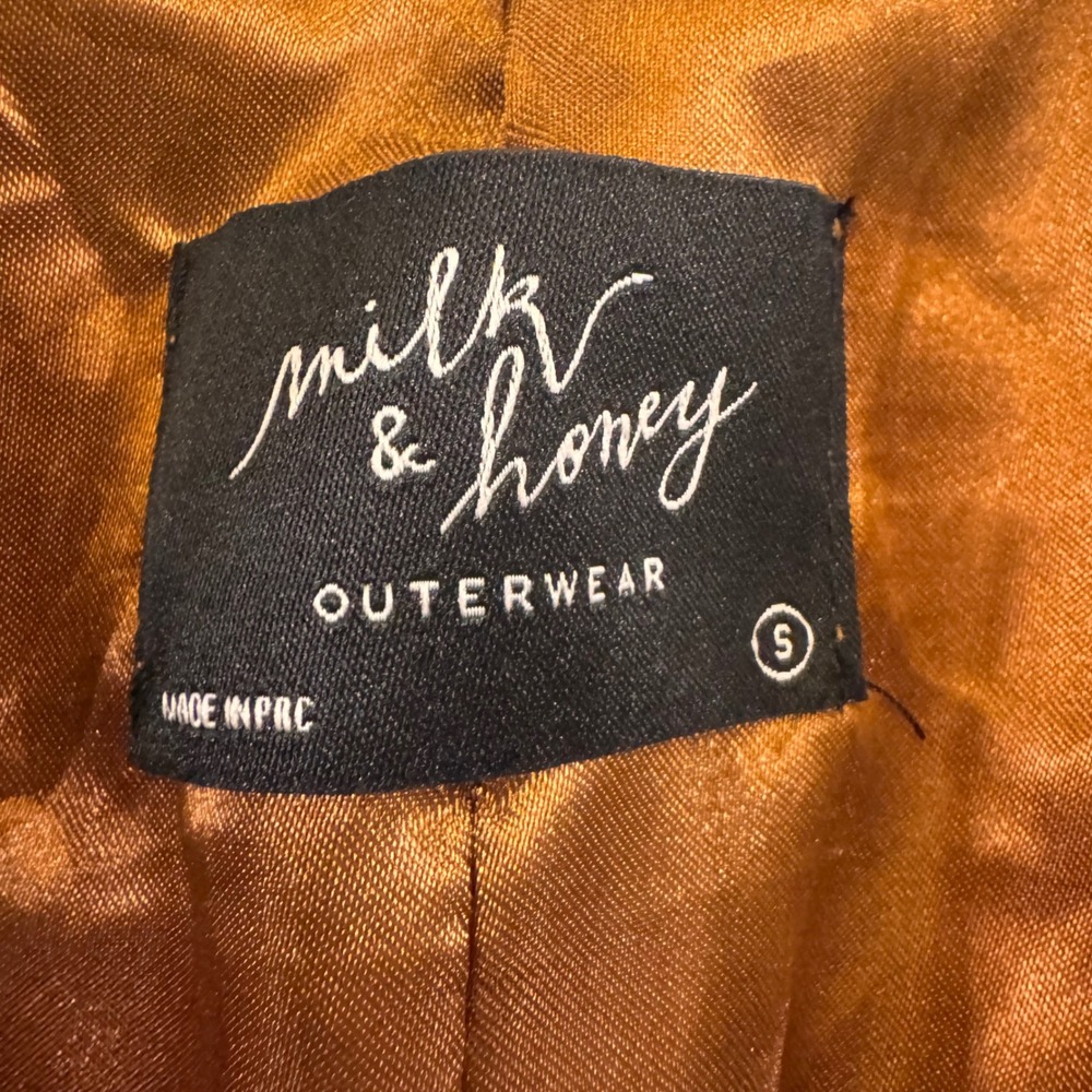 Milk & Honey Leopard Print Blazer Mob Wife Chic Edgy Luxe Party Indie Retro Sz S - Picture 4 of 11